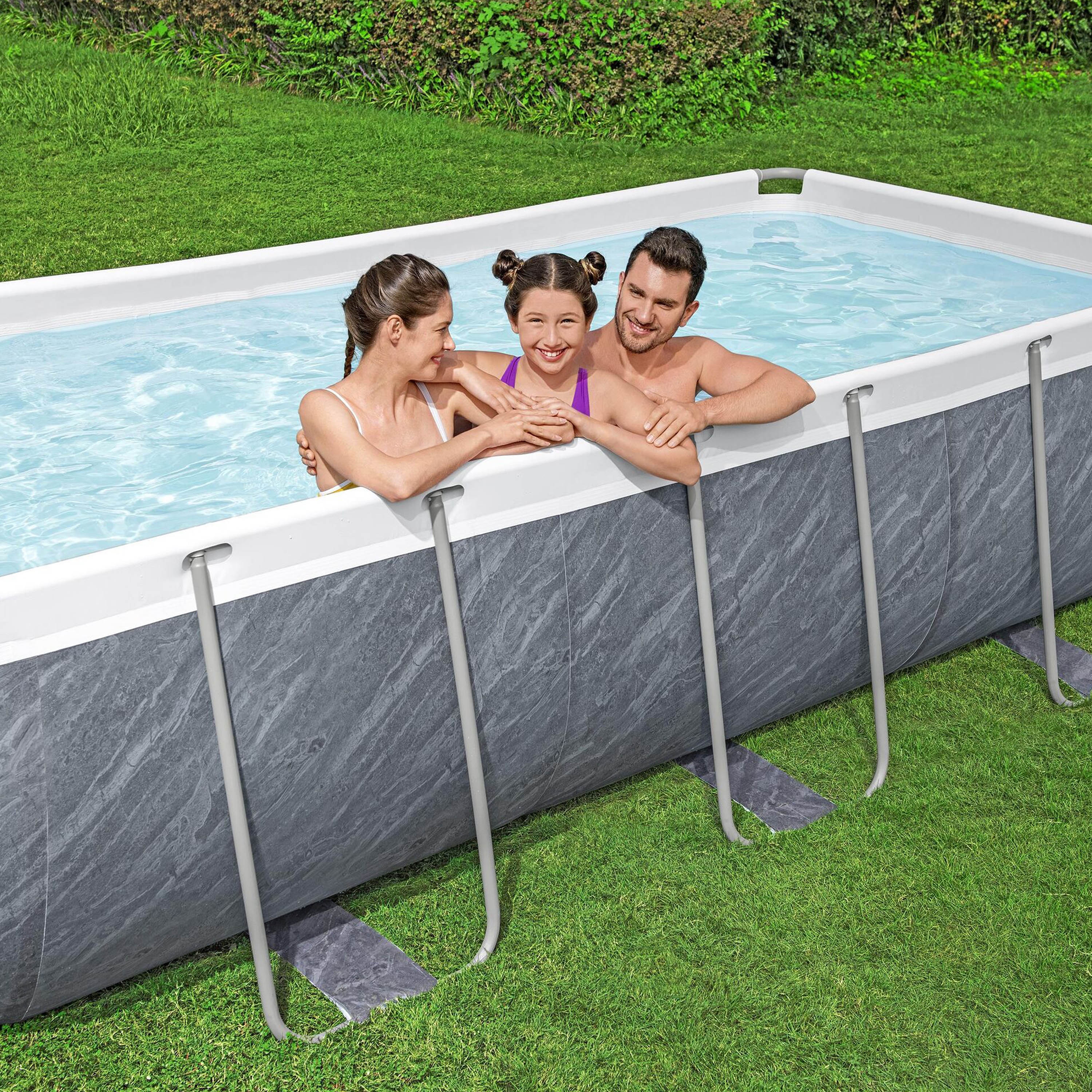 Bestway Pool Set Marmor-Optik 404 x 201 x 100 cm