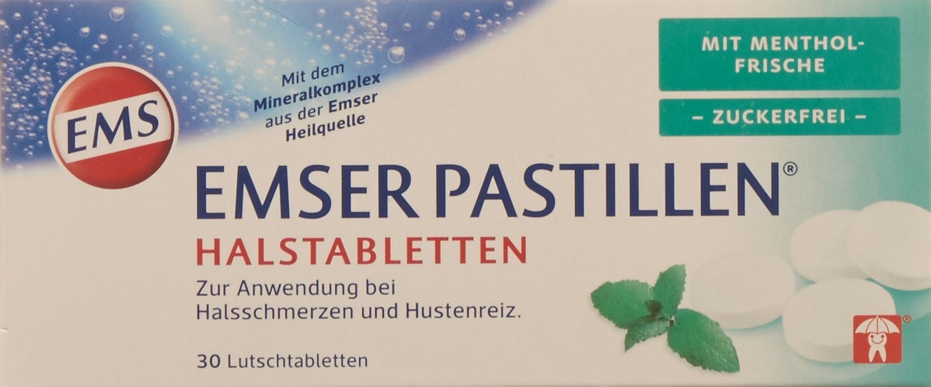 EMSER Pastillen zuckerfrei mit Mentholfrische Blist 30 Stk