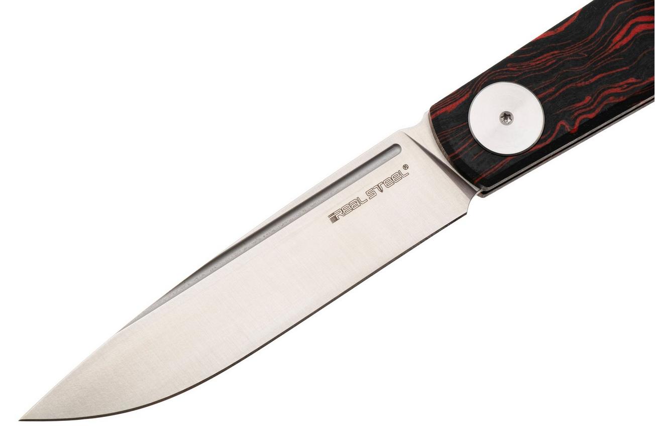 Real Steel G-Slip Compact 7865OR Satin VG10, G-Mascus Red Black, zakmes, Ostap Hel design