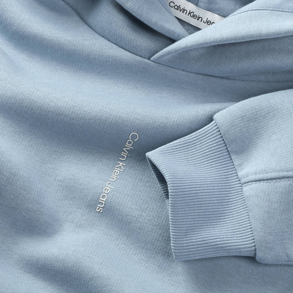Calvin Klein hoodie met logo faded denim