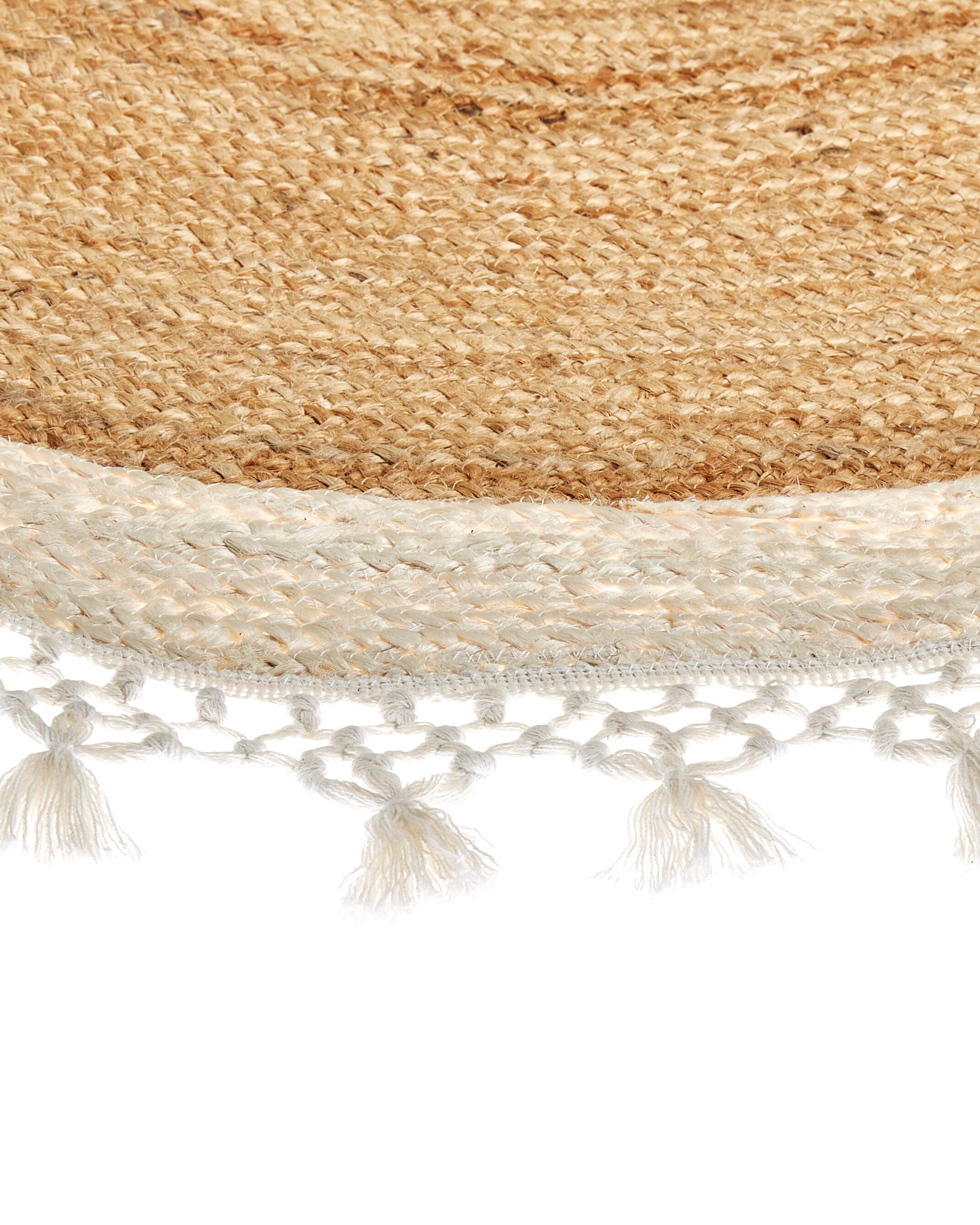 Vloerkleed MARTS Wit ø 140 cm Jute