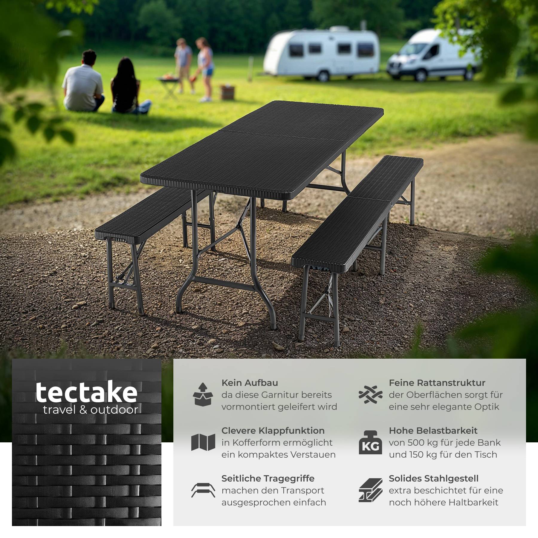 Campingtischgarnitur Vani