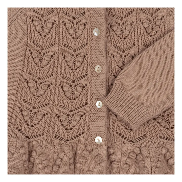 Konges Sløjd Cardigan Cabby Coton Bio | Vieux Rose