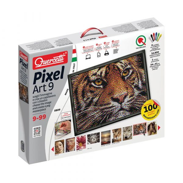 Quercetti Jogo Pixel Art 14800 Peças 54x41 cm 6 Cores - QCT00809