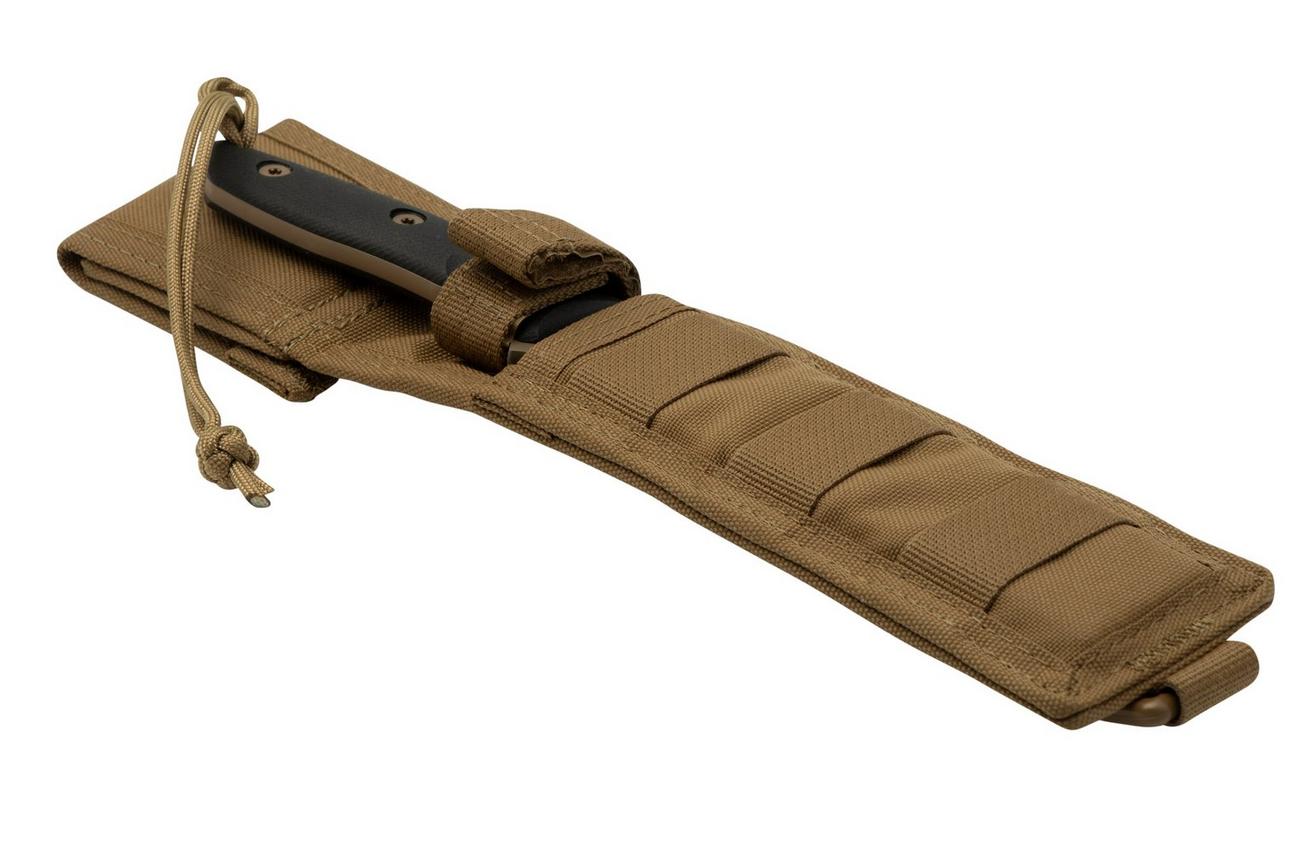 Spartan Blades Moros SB53DEBKNLBK Flat Dark Earth, Black Micarta, Molle-Black Sheath, survivalmes