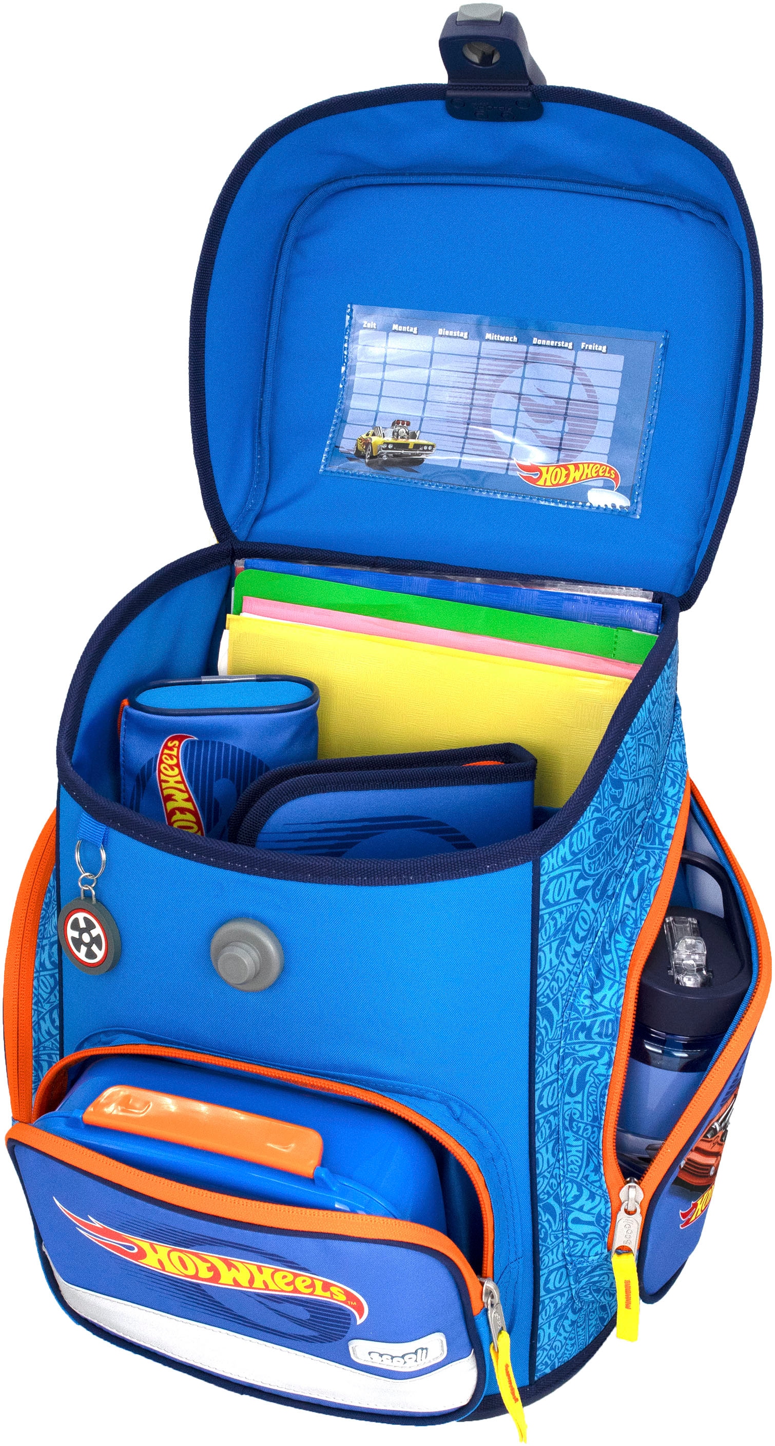 Scooli Schulranzen »EasyFit, Hot Wheels« Reflektoren