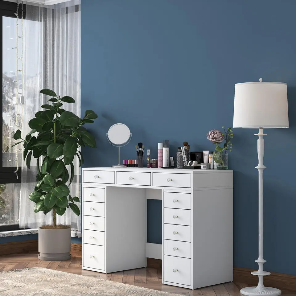 Kaptafel Wit Hout - 120x44,5x81,6cm - Beyas