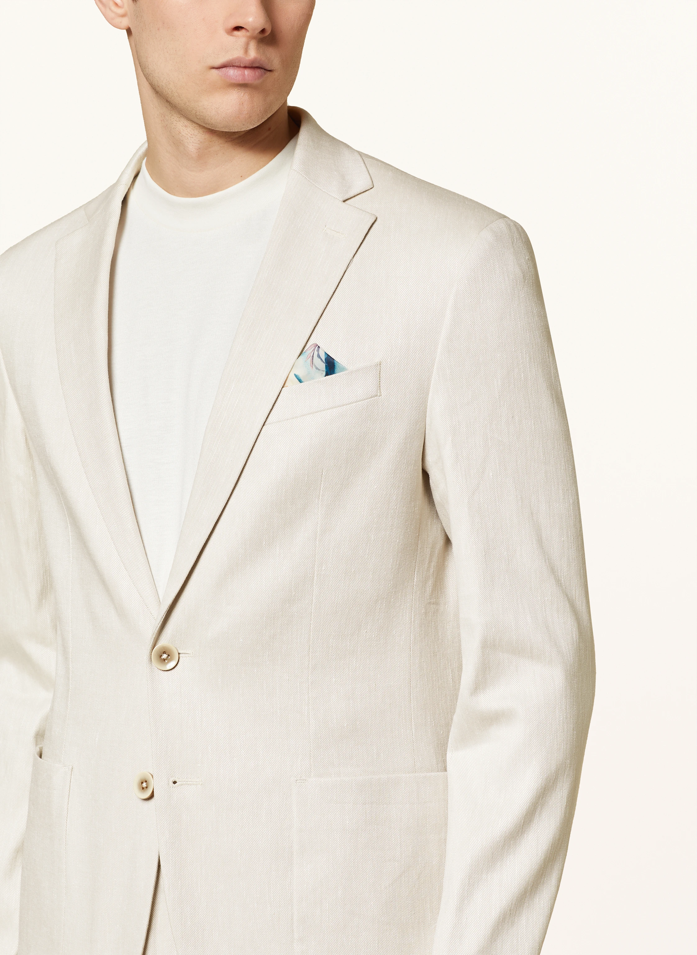 PAUL Anzugsakko Extra Slim Fit mit Leinen