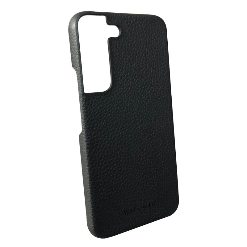 Samsung Galaxy S22 5G Echtleder Hülle Back Case (LENNYS22-M01) - Schwarz