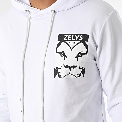 Ensemble Sweat Capuche Et Pantalon Jogging Vista Blanc