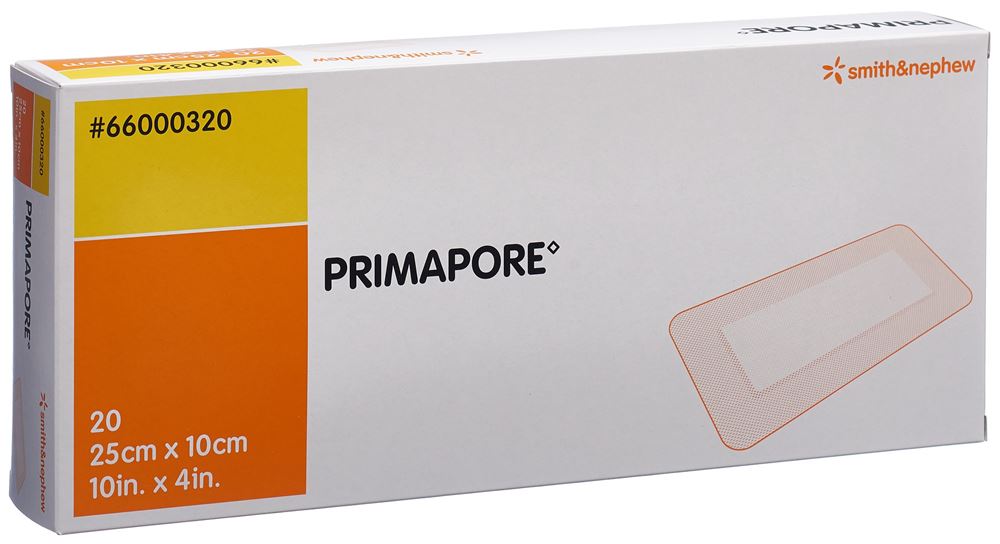 PRIMAPORE Wundverband<br>20 Stück, 25x10cm, steril