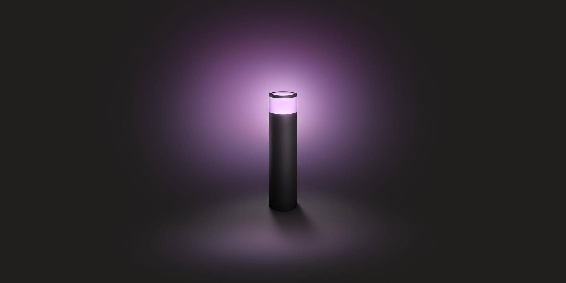 Philips Hue - Calla Large Pedestal Low VoltOutdoor Extension- White & Color Ambiance