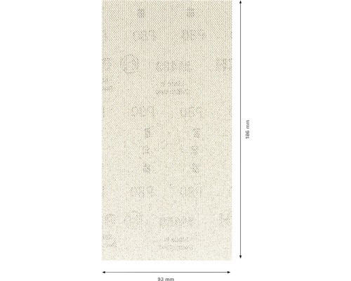 Schuurvel voor Bosch excenterschuurmachine, 93x186 mm, korrel 80, ongeperforeerd, 50 stuks