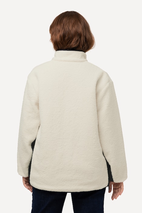 Wendejacke, Stepp/Teddyfleece, Stekragen, recycelt