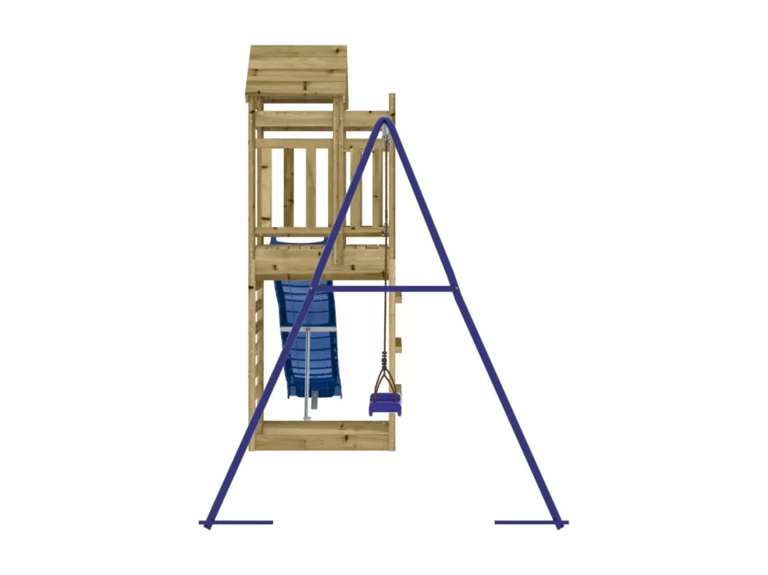 Aire de jeux d'extérieur bois de pin imprégné