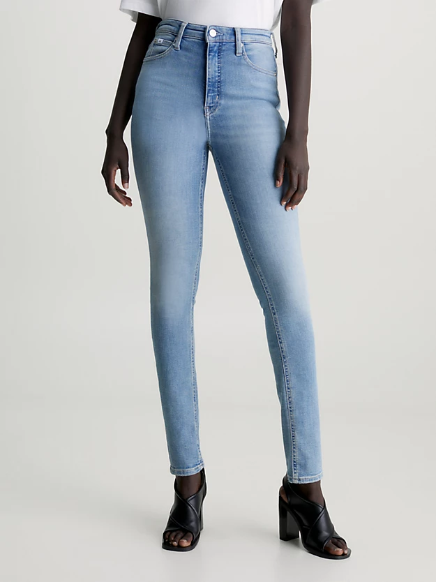 Calça jeans skinny de cintura alta