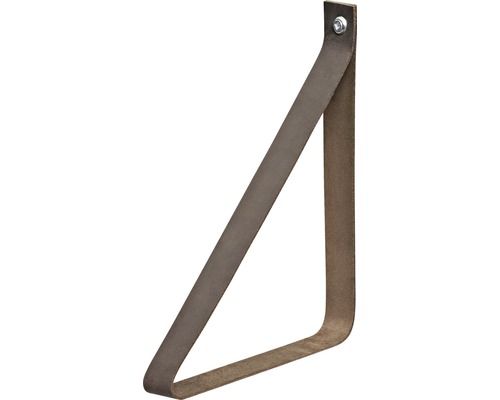 Consoleset LOOP 790x30x1,8 mm bruin leer