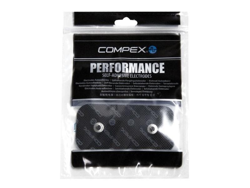 Compex Elektroden Easysnap Performance 2 Druckknopfanschlüs Set mit 2 selbstklebenden Elektroden