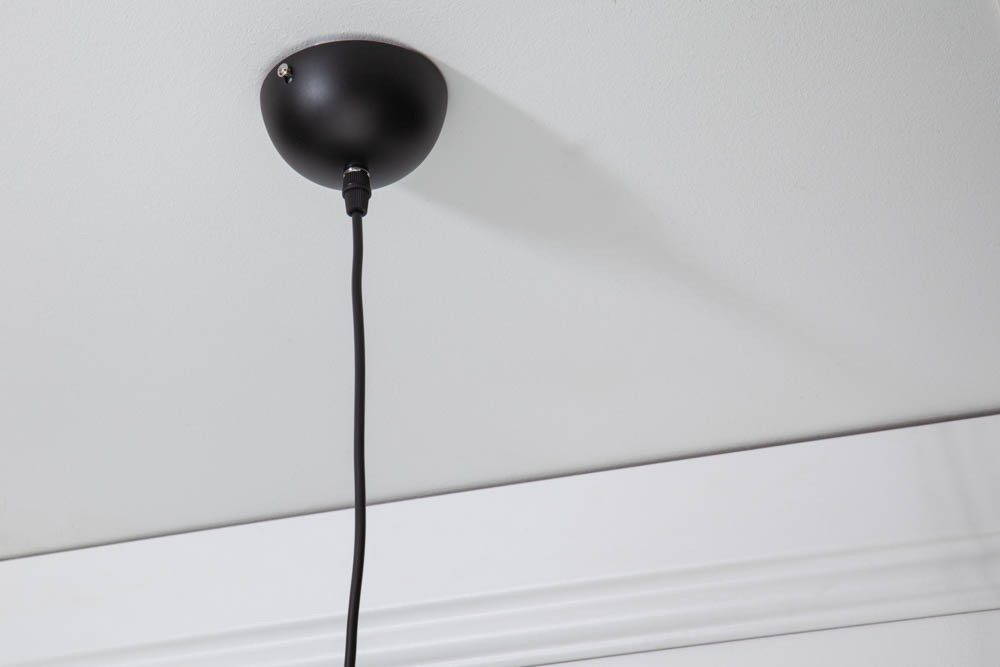 Filigrane Hängelampe COCOONING XL 60cm schwarz Kugelleuchte