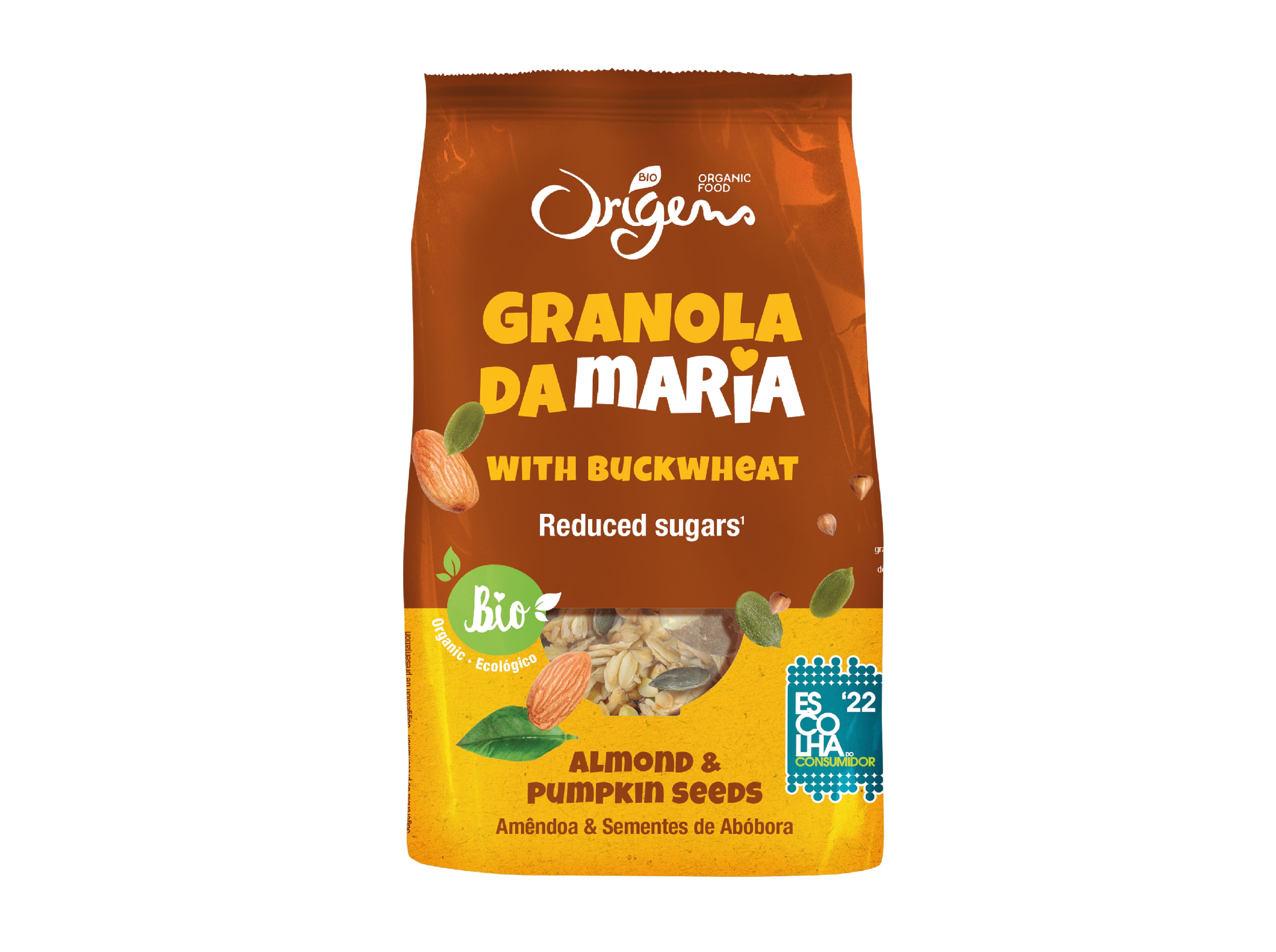 GRANOLA DA MARIA ORIGENS BIO AMÊNDOAS E ABÓBORA 300G