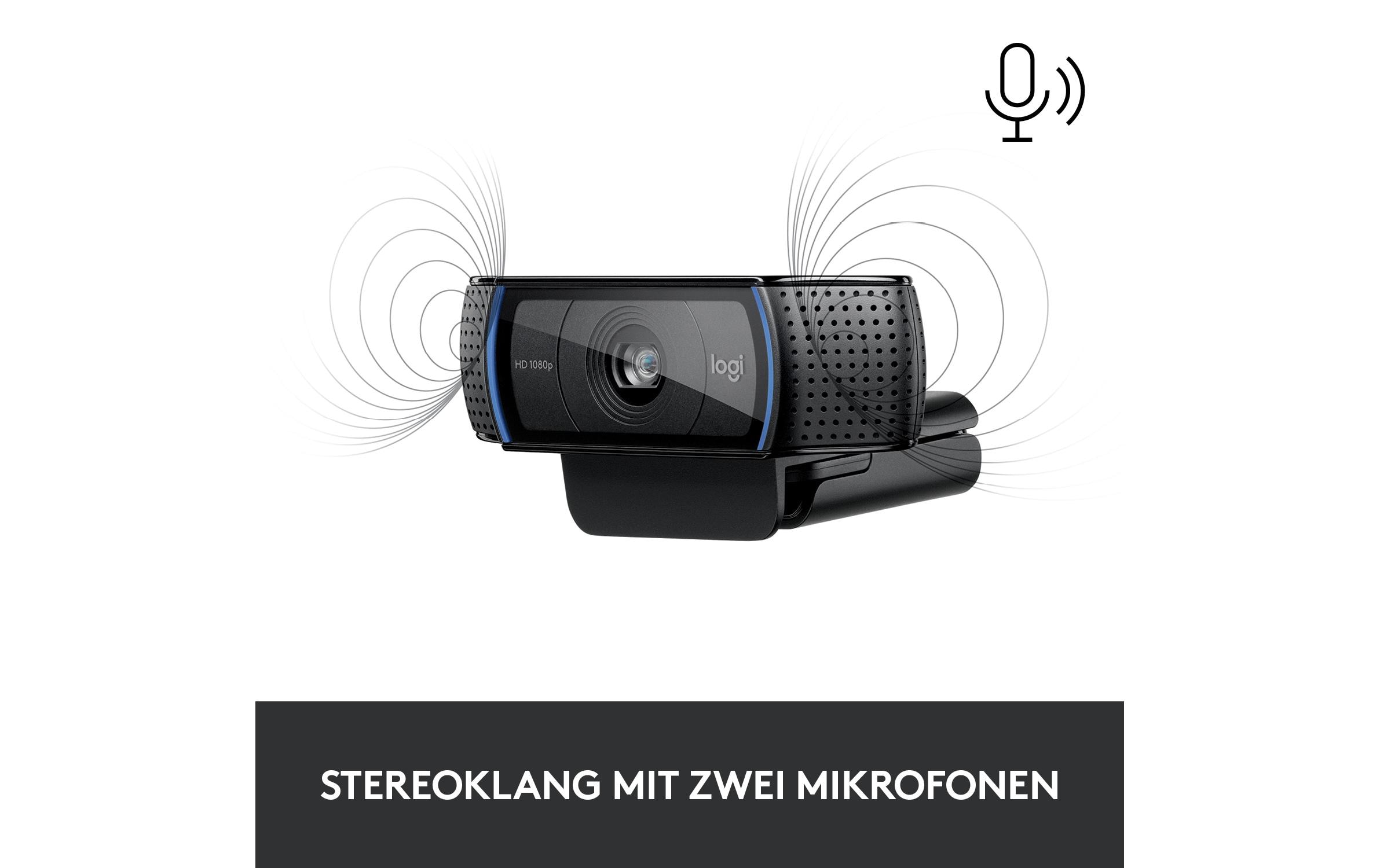 Webcam C920S Full-HDWebcam für Full-HD-Videogespräche mit Vorrichtung zum Verdecken der Linse