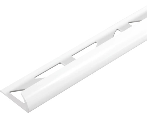 Durabord PVC kwartcirkel afwerkprofiel, lengte 250 cm, hoogte 8 mm