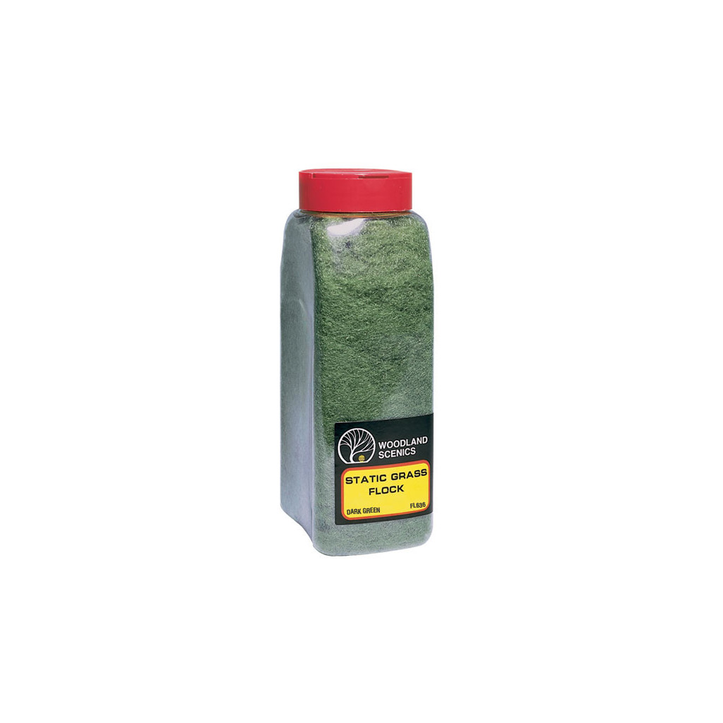 Woodland Scenics - Herbe Statique en Shaker - Dark Green