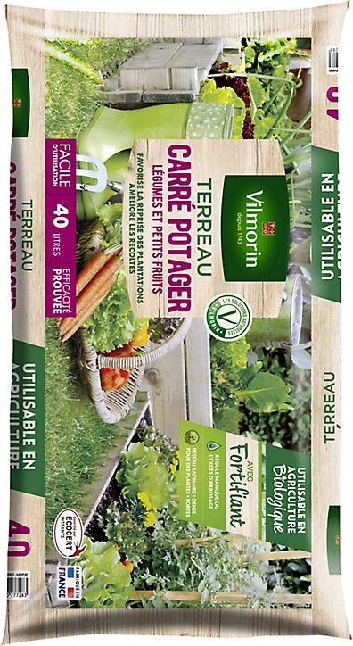 Terreau carré potager Vilmorin 40L