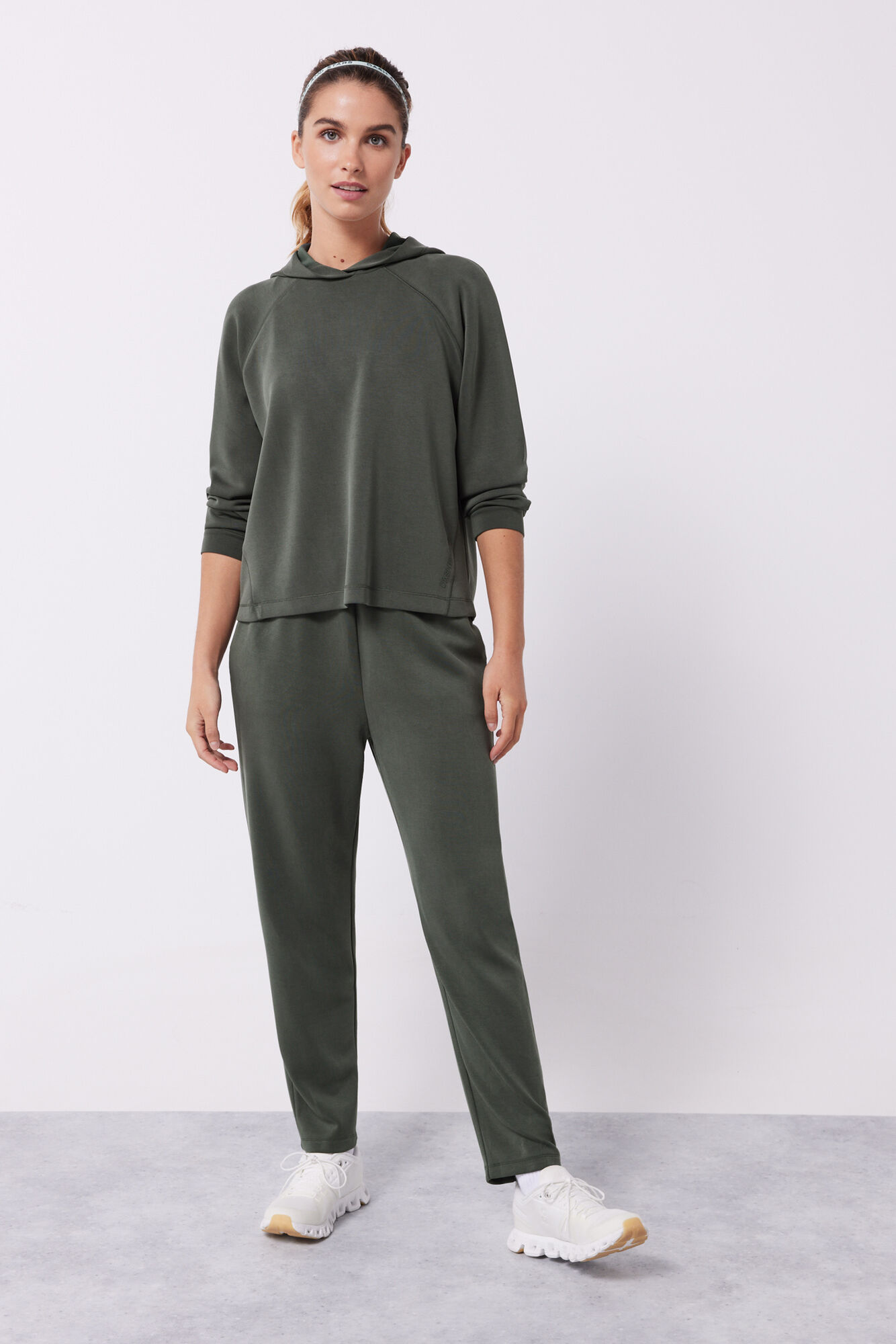 Calça jogger verde de toque macio