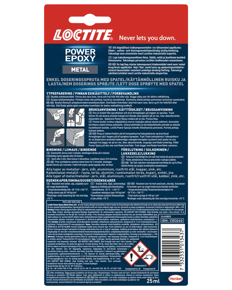 Loctite Epoxy metal 25 ml