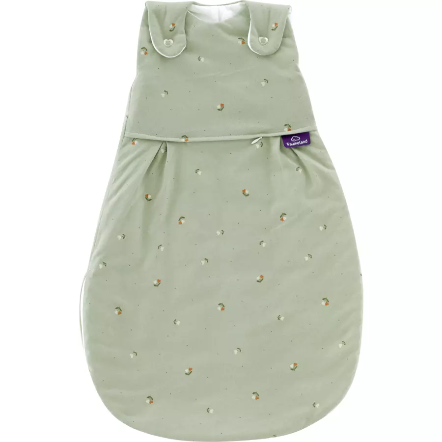 Träumeland Schlafsack 3-tlg. Liebmich Fiore grün