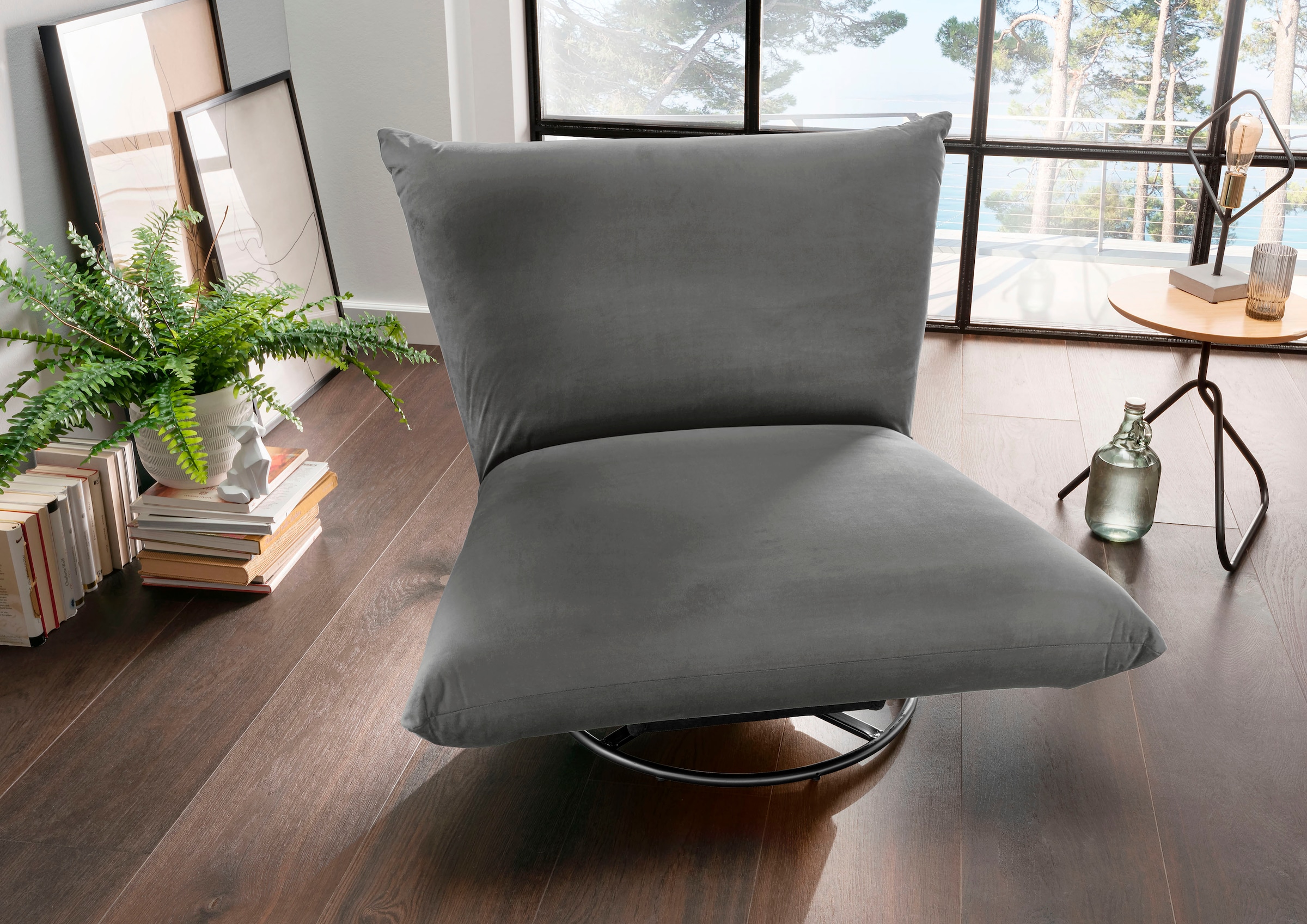 INOSIGN Drehsessel »Cremona« 360° drehbar mit Metallfuss