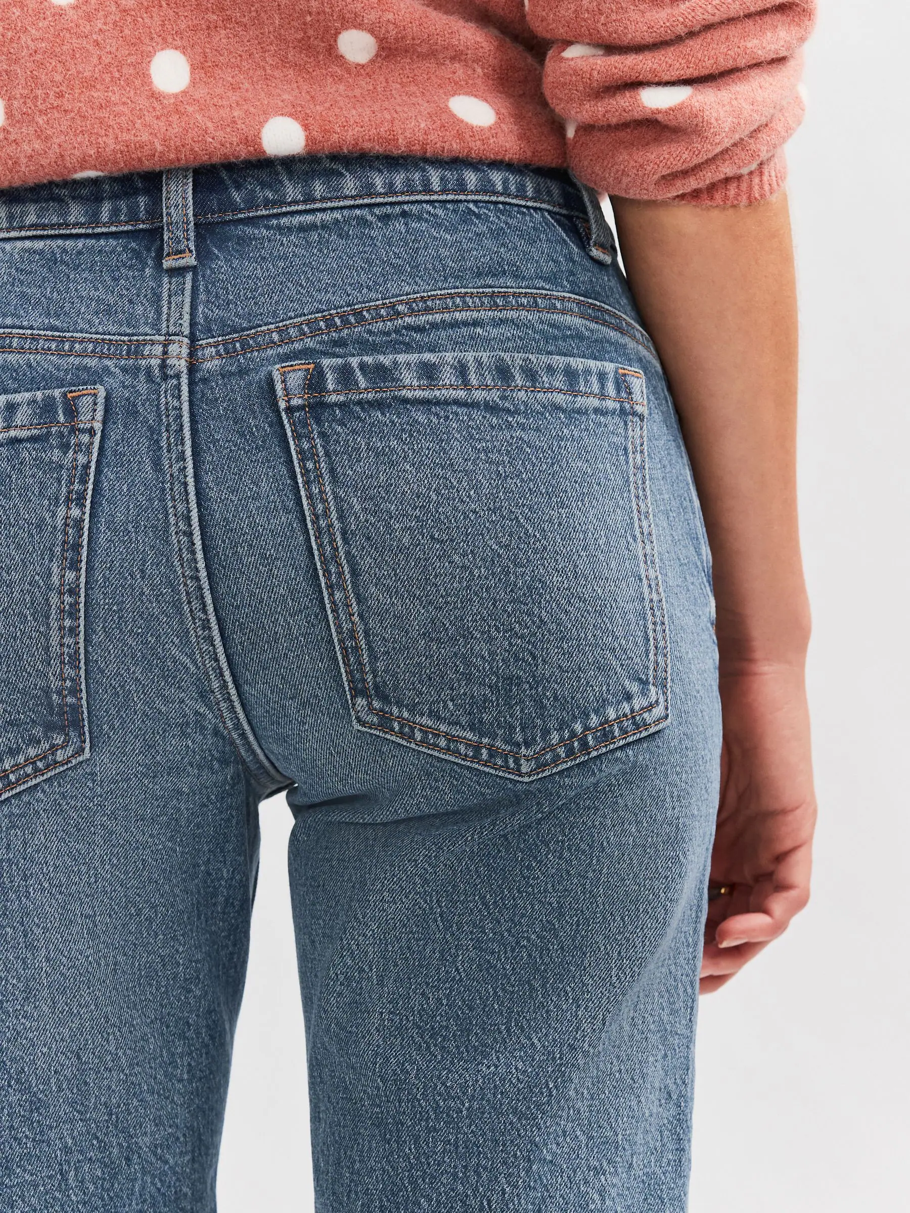 Normaal blauw - Knielange Bermuda denim shorts