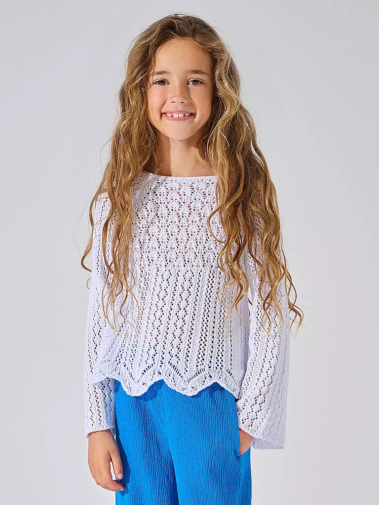 ONLY Mädchen Pullover KOGNEWCARLA weiss