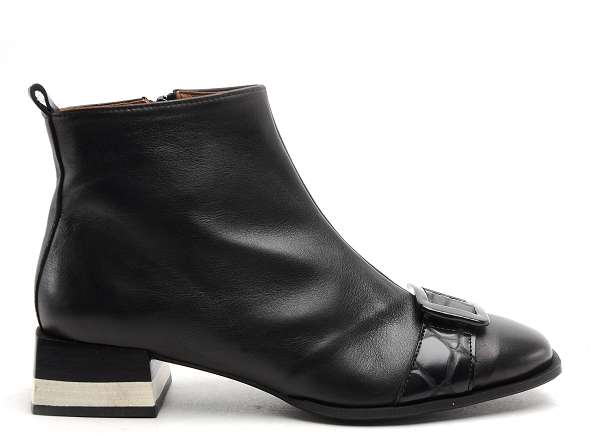 Nemonic boots bottine plates femme 2345 noir
