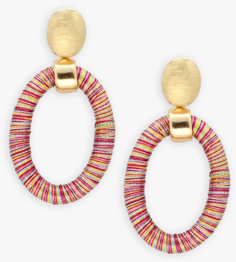 multi lott. gioielli sieraad si oval with bead threated s