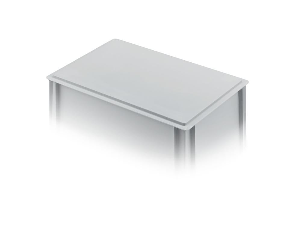 PROREGAL Eurobox met open handgreep HxBxD 12 x 40 x 60 cm 21 liter Grijze Eurobox Transportbox