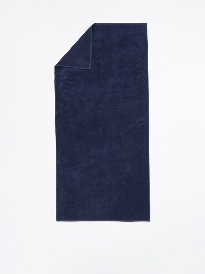 Toalha de felpa lisa - Azul