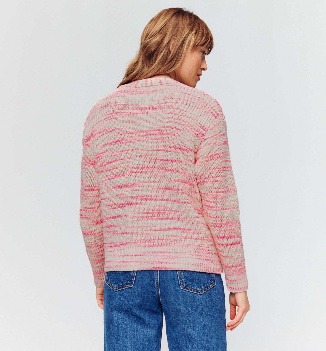 Gilet boutonné Femme - Rose fluo