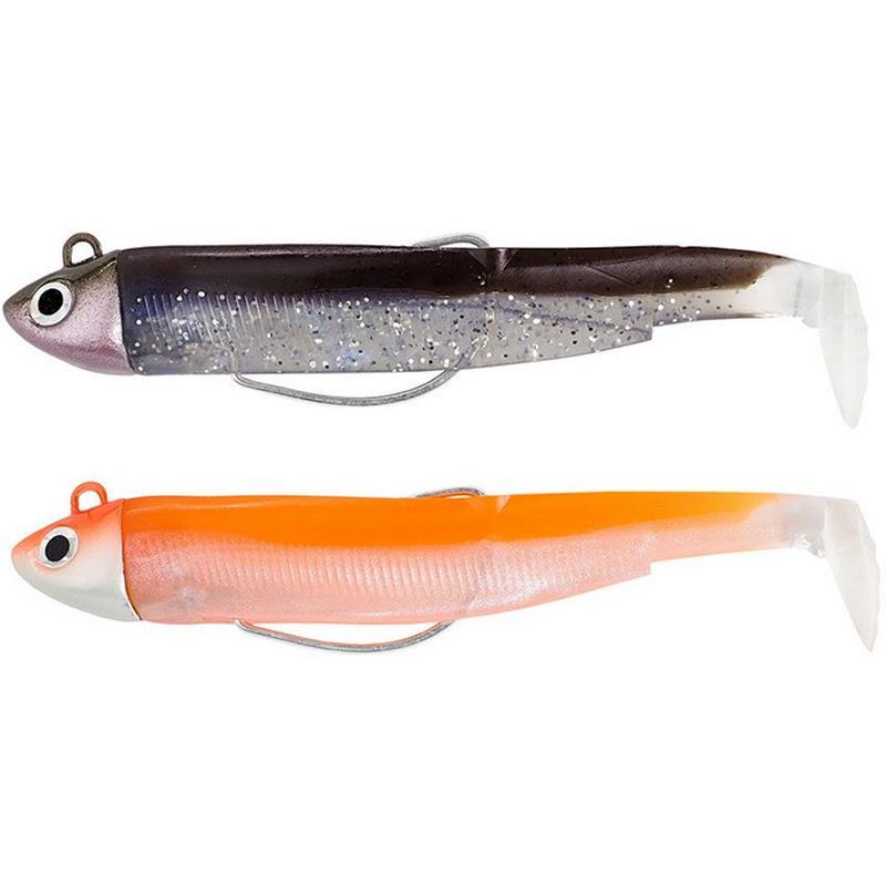 Kit Leurre Souple Arme Fiiish Double Combo Black Minnow 70 + Tete Plombee Search