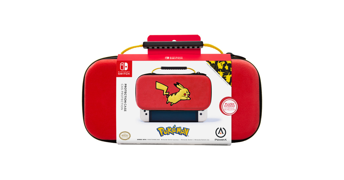 PowerAProtection Case for Nintendo Switch - Pokémon: Pikachu Jump tas  (Rood, Nintendo Switch - OLED Model, Nintendo Switch of Nintendo Switch Lite)