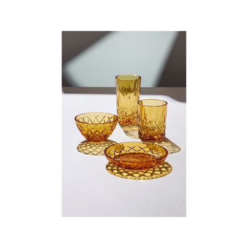 Lyngby Glas Sorrento 4-pak Skåle, Amber, Ø12 cm