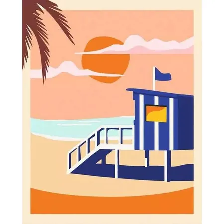 Ravensburger CreArt Malen nach Zahlen - Beach Cottage