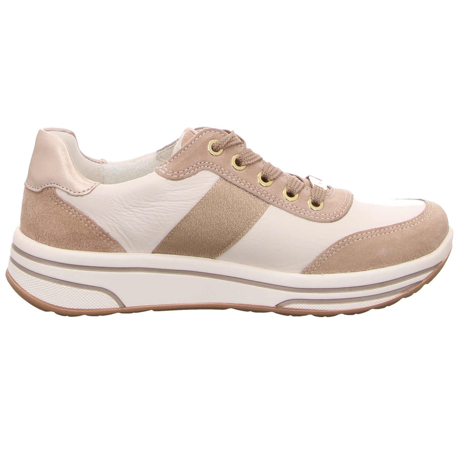 Ara Schnürhalbschuh beige/komb beige