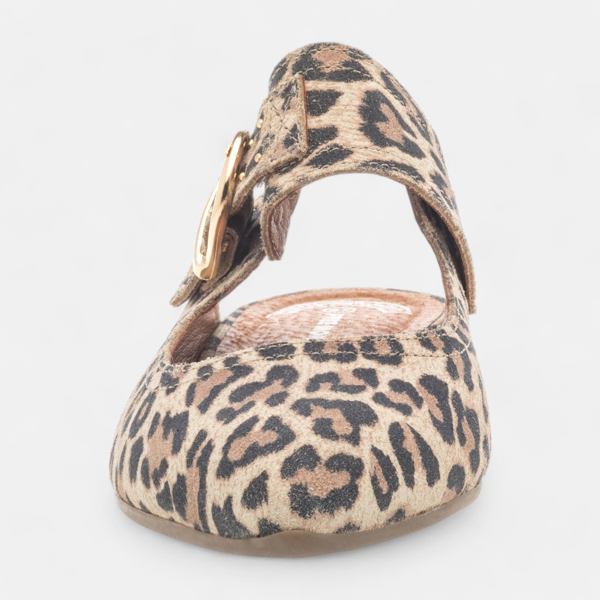 Mules Femme en cuir cognac