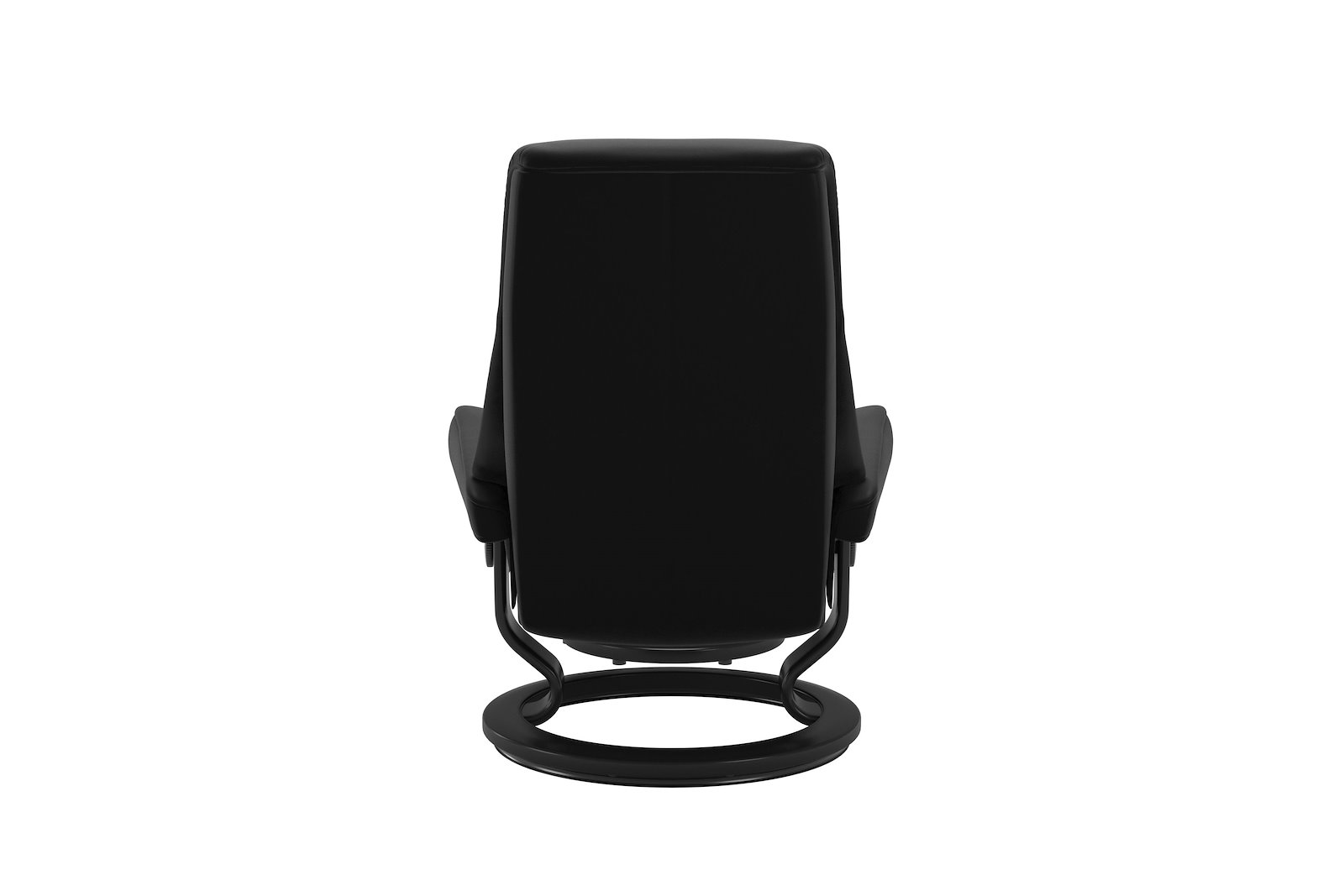 View (M) lenestol med krakk Hud Paloma Black - Classic - Sort