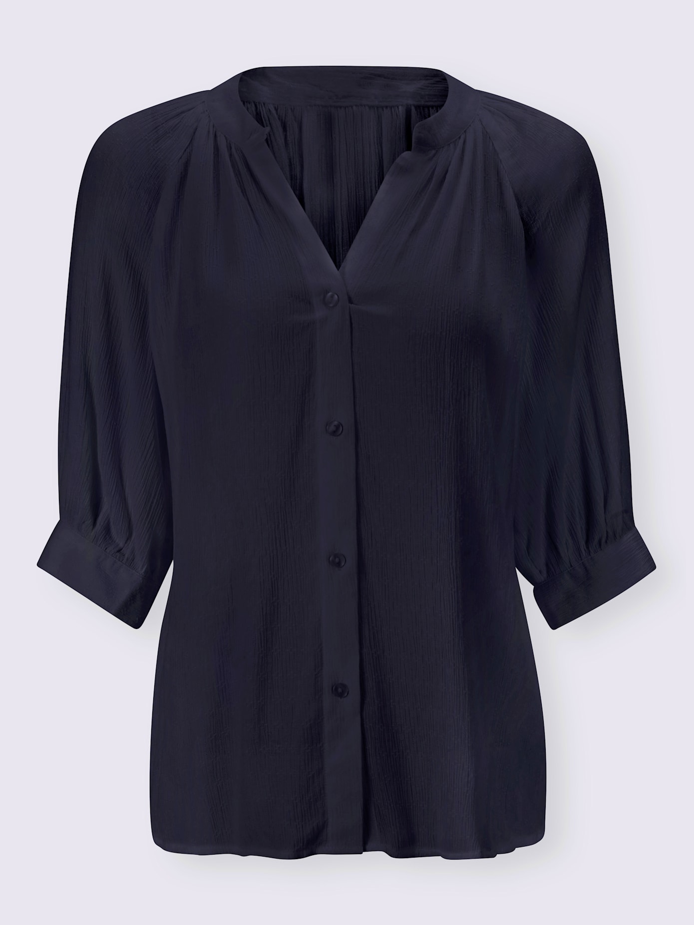 Chemisier look tendance avec ourlet arrondi