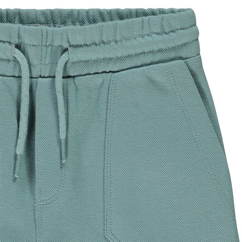 Jogging en molleton uni avec poches pour garçon - Vert