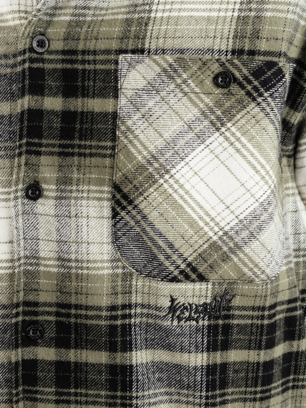 Welcome Lair Woven Plaid/Thermal Shirt olive