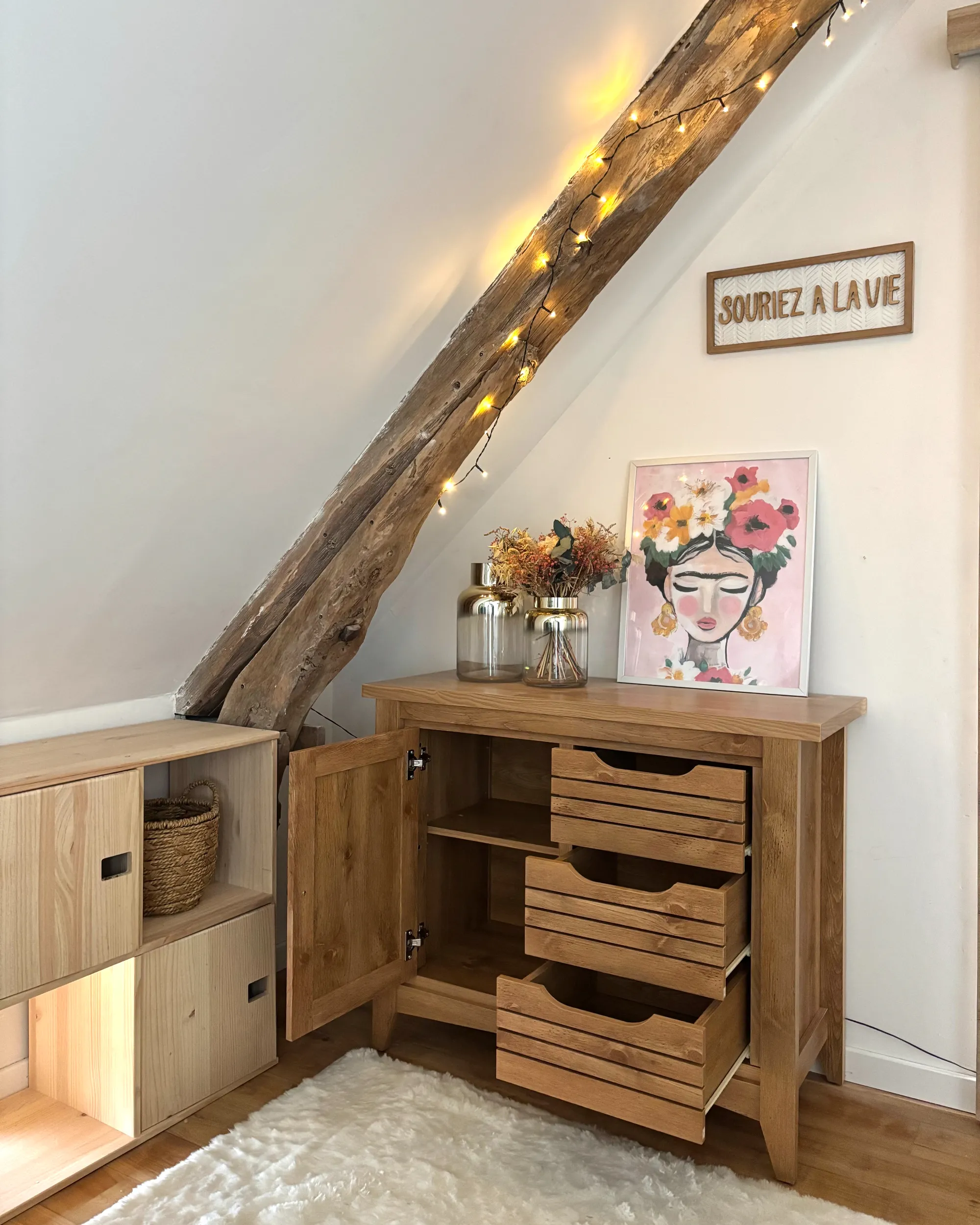 Dressoir met 2 deuren AGORA Bruin
